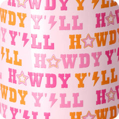 Howdy Y'all Stemless Wine 12oz