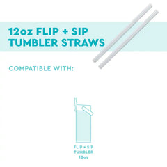 Replacement Straws 2-Pack 12oz Flip + Sip Tumbler