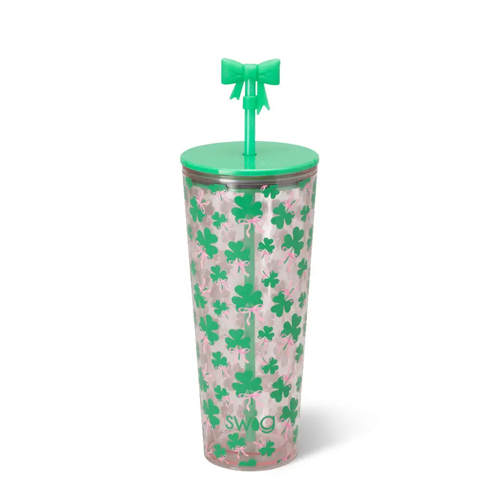Clover Crush Plastic Tumbler 24oz