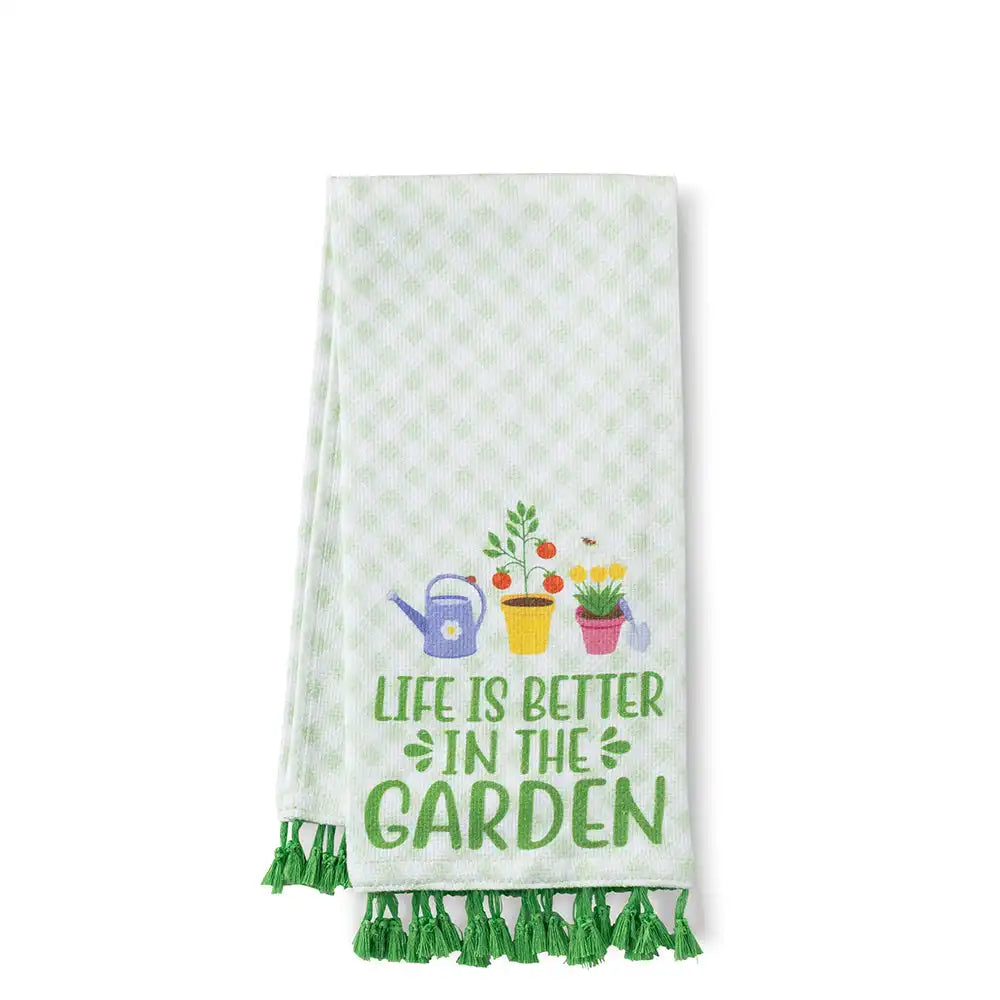 Green Thumb Tea Towel