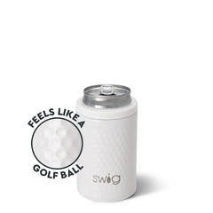 White Golf Ball Can + Bottle Cooler 12oz